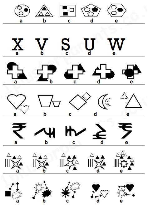 Non Verbal Reasoning : Odd One Out (Type 2) .